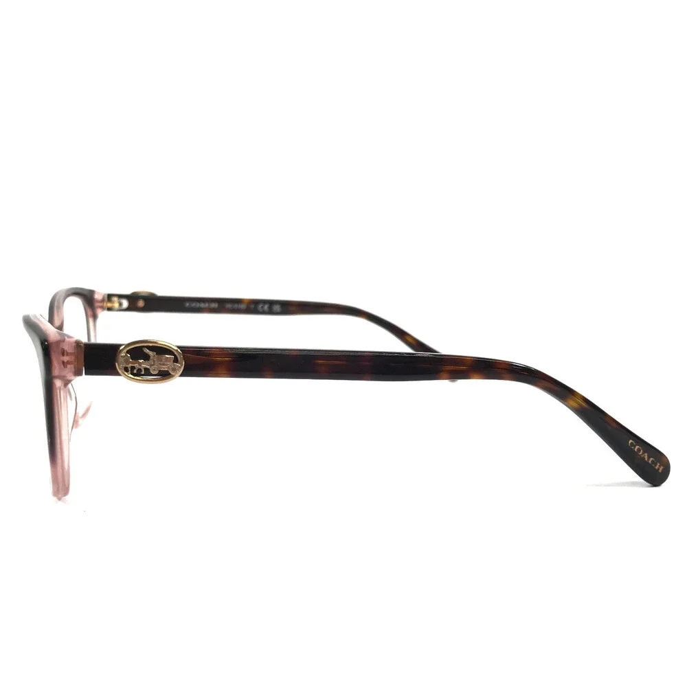 Coach Eyeglasses Frames HC6180 5650 Rose Tortoise Gradient Cat Eye 54-16-140